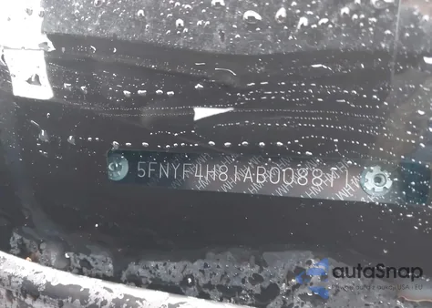 2010 Honda Pilot Touring from USA, damaged, VIN 5FNYF4H81AB008811